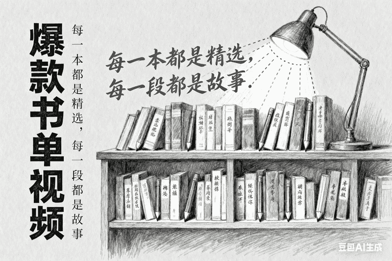 爆款书单视频|铅笔画风格-星舰联盟