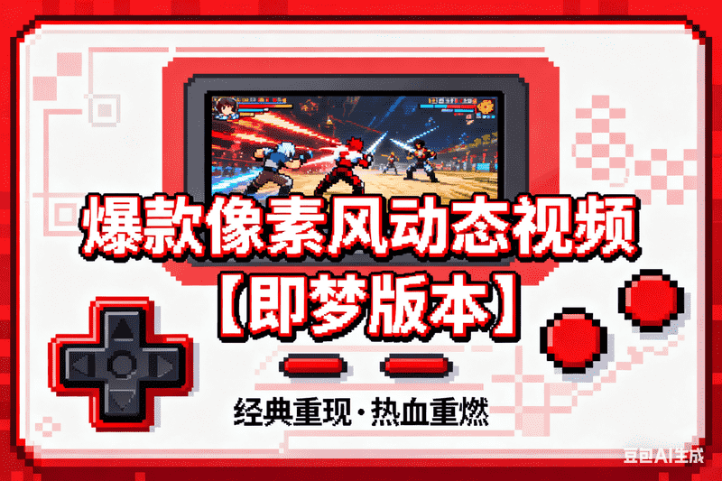 爆款像素风动态视频【即梦版本】-星舰联盟