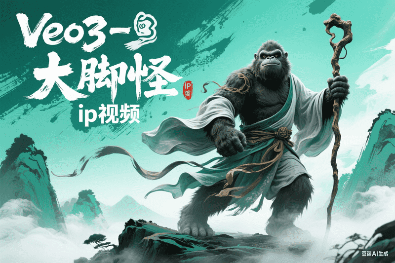 Veo3-大脚怪ip视频-星舰联盟