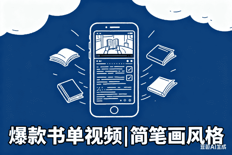 爆款书单视频|简笔画风格-星舰联盟