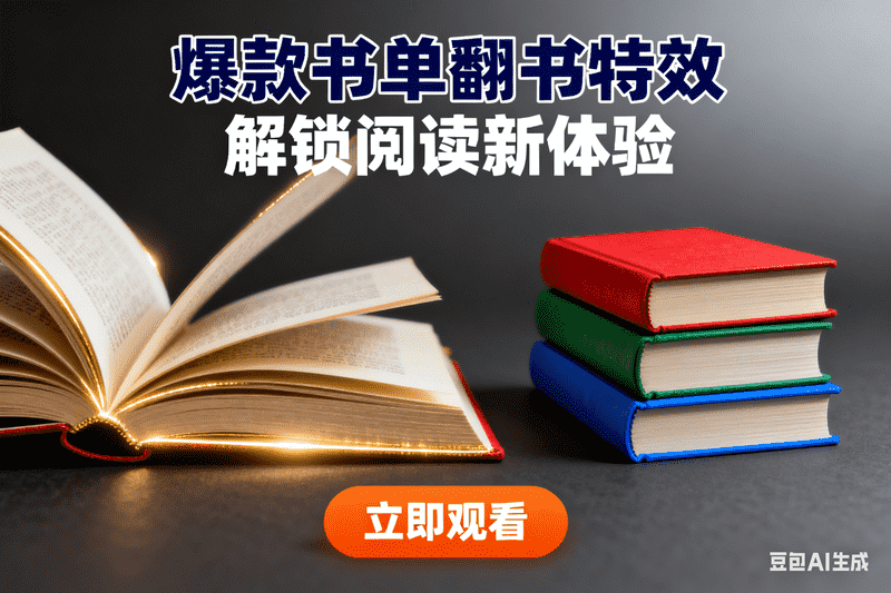 爆款书单视频【翻书特效】-星舰联盟