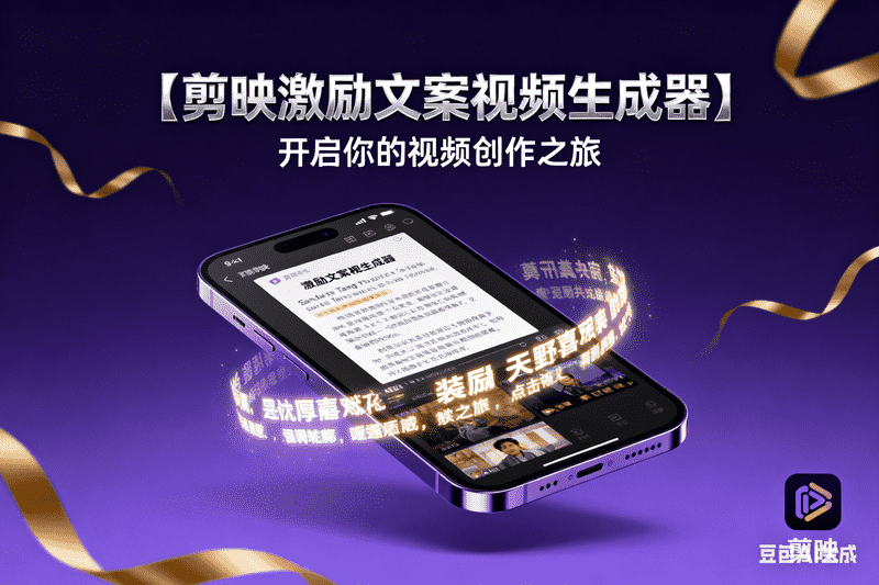 【剪映】激励文案视频生成器-星舰联盟