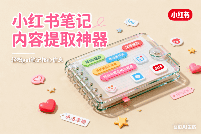 小红书图文笔记内容提取-星舰联盟