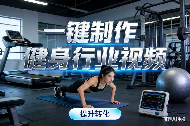 一键制作健身行业视频【速创剪映小助手】-星舰联盟
