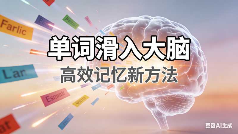 单词滑入大脑【速创剪映小助手】-星舰联盟