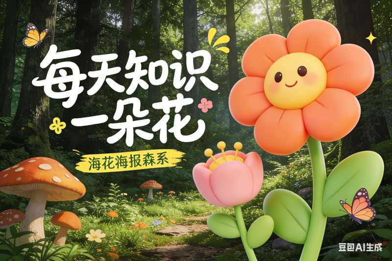 每天认识一朵花【速创剪映小助手】-星舰联盟