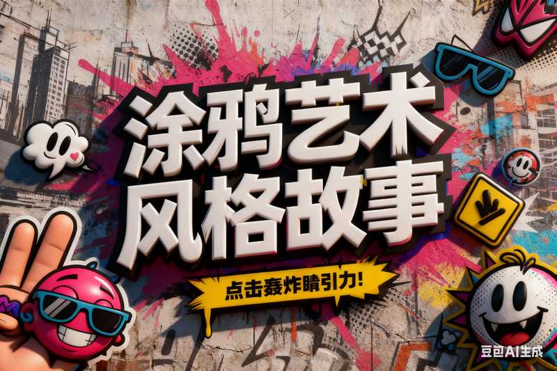 涂鸦艺术风格故事【速推剪映小助手】-星舰联盟