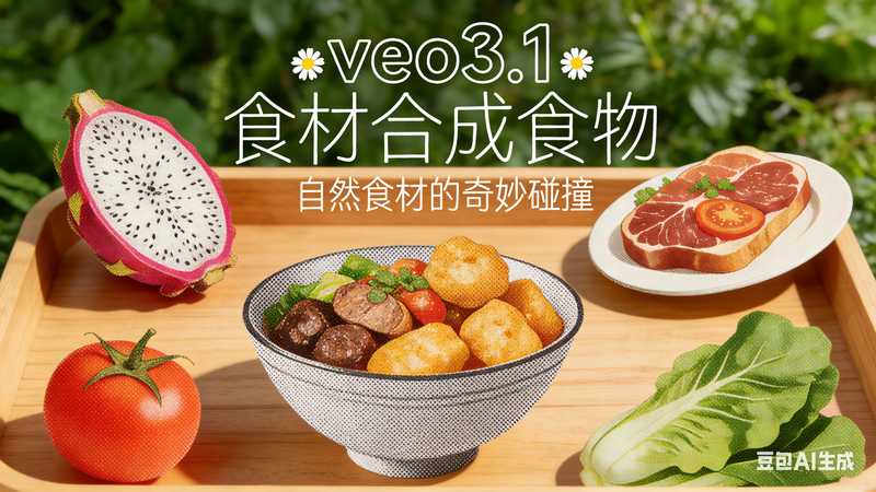 veo3.1食材合成食物【速创剪映小助手】-星舰联盟