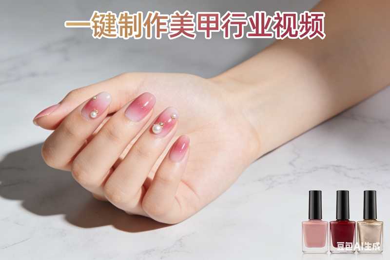 一键制作美甲行业视频【速创剪映小助手】-星舰联盟