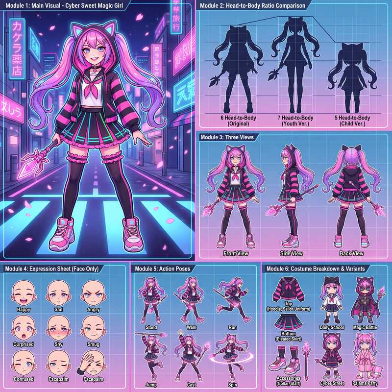 Nano banana2 角色分镜信息图-星舰联盟