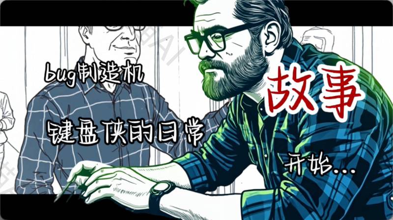 窦娥学姐（简笔画风格）【速创剪映小助手】-星舰联盟